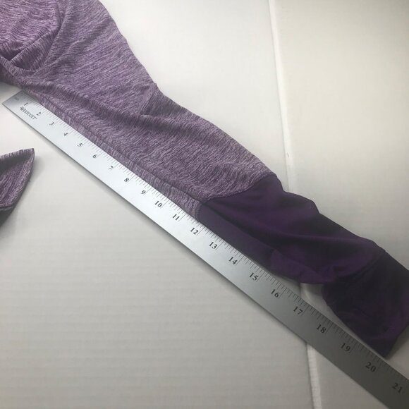 Danskin Now Women's XL 14-16 Purple Long Sleeve Exercise Top Preowned - Picture 8 of 11